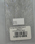 H20 Flash Blend Baitfish Brush 2" UV Silver Scale White Fly Tying, Fly Fishing Australia, NZ