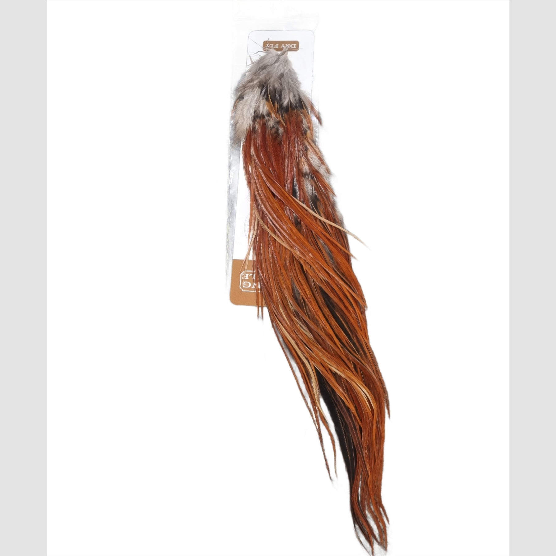 Ewing Large Dry Fly Saddle feathers Brown Australia nz