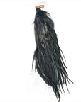Ewing Large Dry Fly Saddle feathers Black Australia NZ