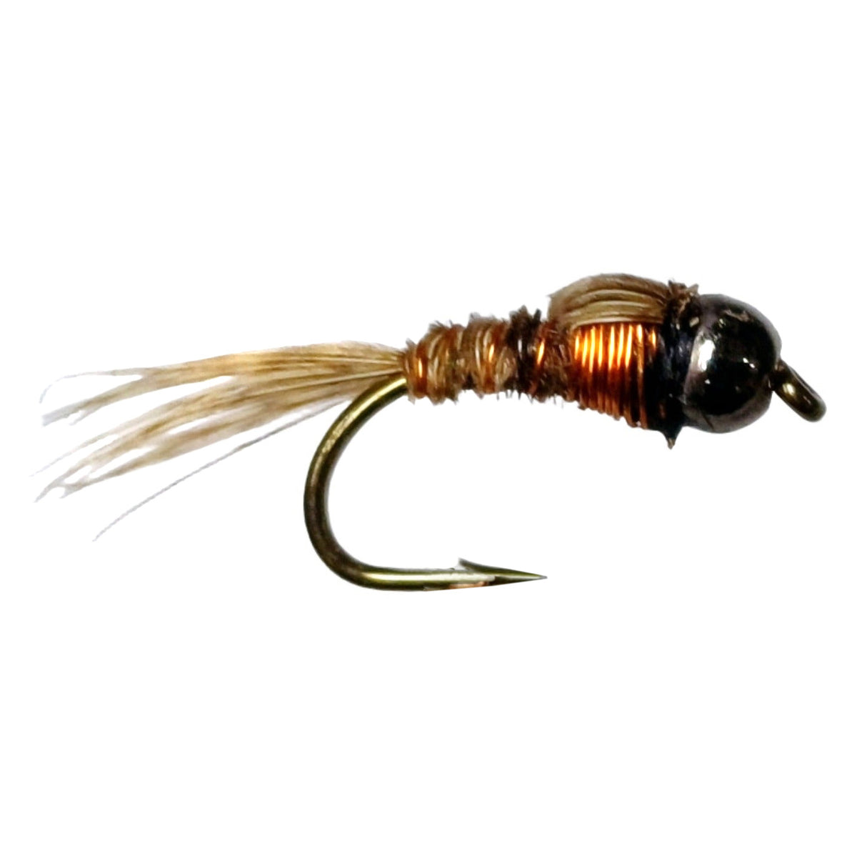 Copper Pheasant Tail Nymph - Tungsten bead head X 6