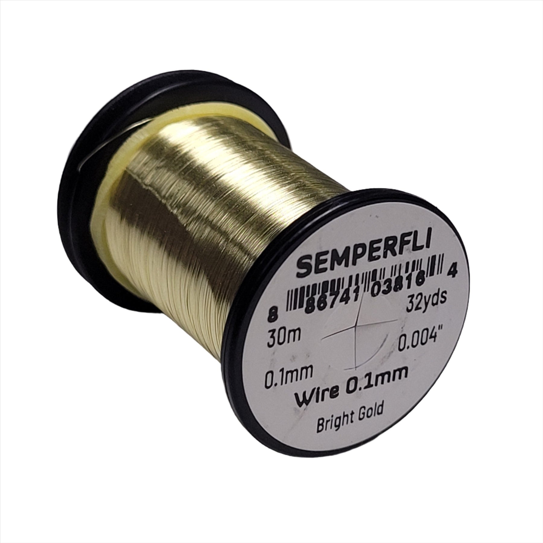 Semperfli Wire 0.1mm  Bright Gold Australia NZ