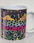Trout Pattern Mugs