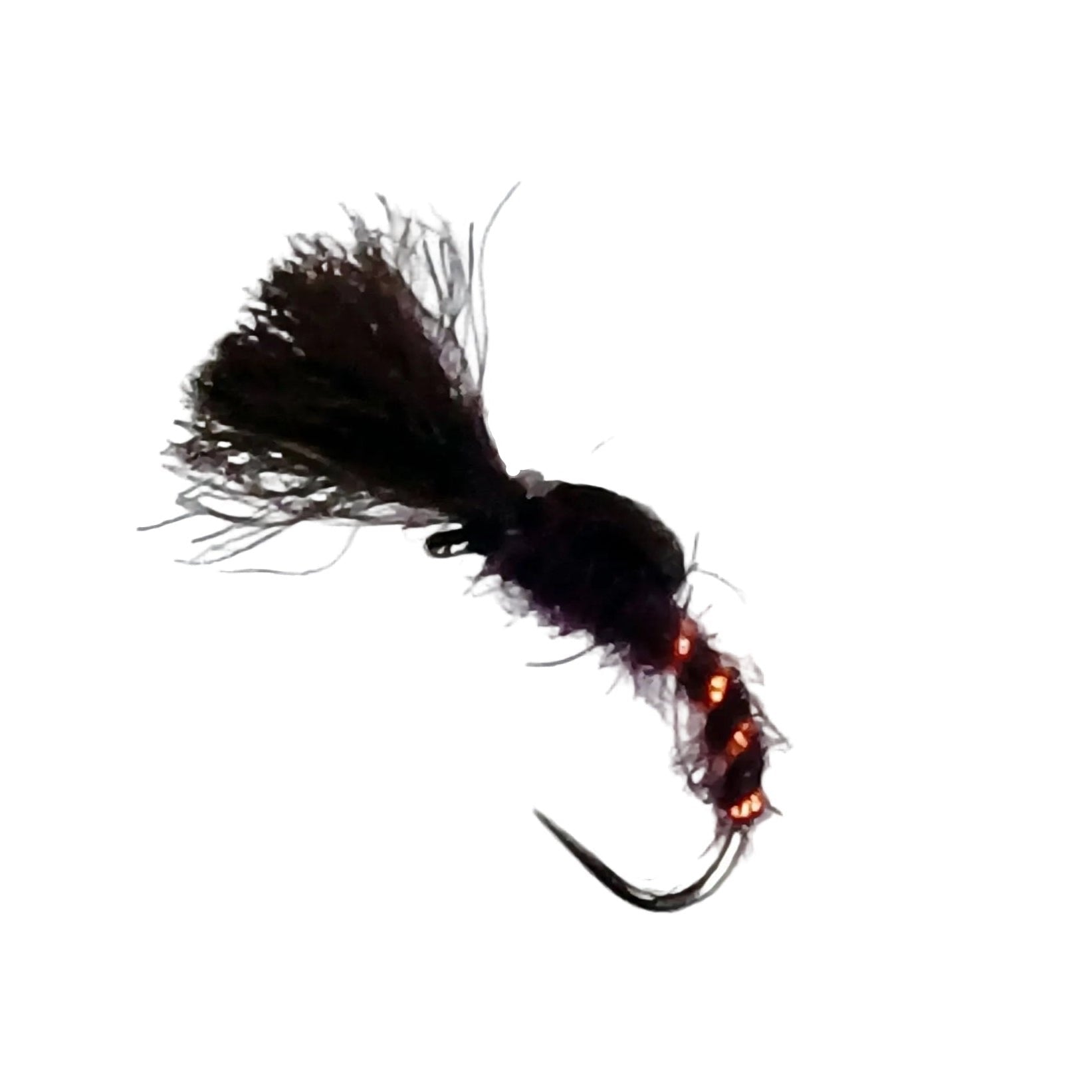 TBPCK-Claret Possum Brush Dry Barbless Flies X 6 Austraia NZ