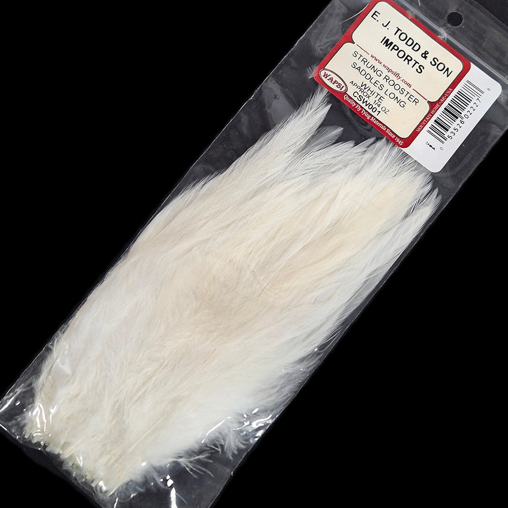 Strung Rooster Saddles Long Wapsi White Australia