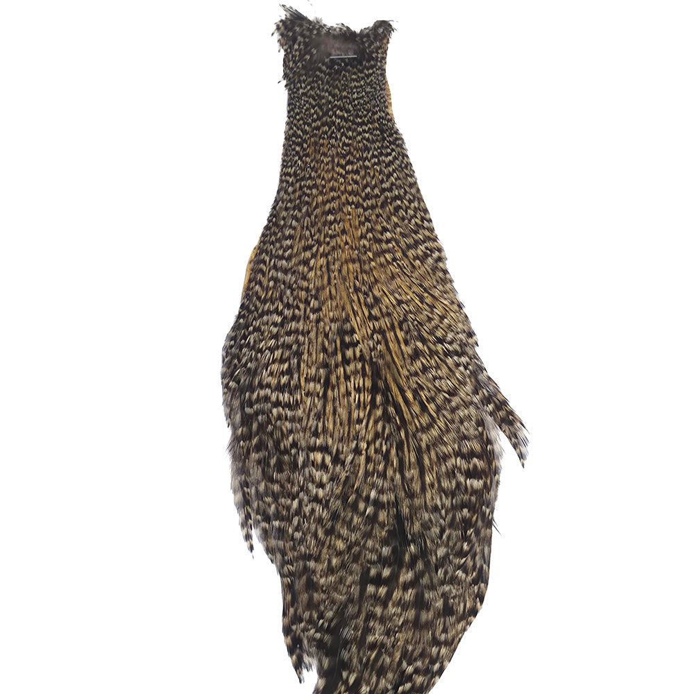 Golden grizzly fly tying cape