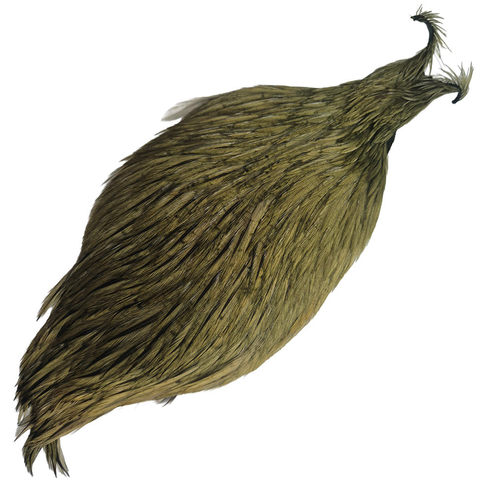 Fly tying hackle Australia Medium Neck - Medium Olive 