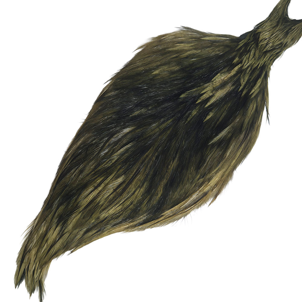 Fly tying hackle Australia Medium Neck - Medium Olive Variant 
