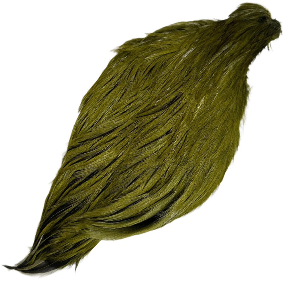 Olive fly tying neck