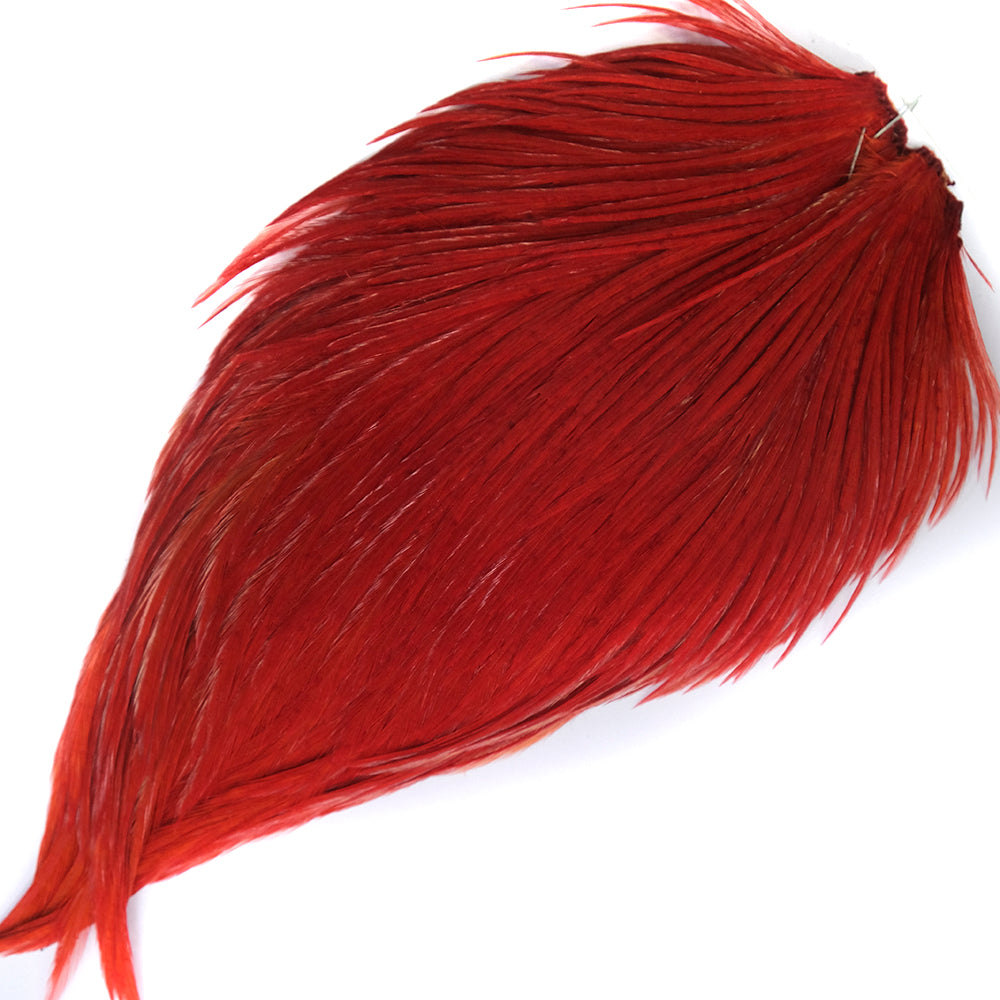 Red fly tying neck