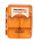 6 Compartment Box - Orange Fulling Mill, Fly Fishing Australia, New Zealand