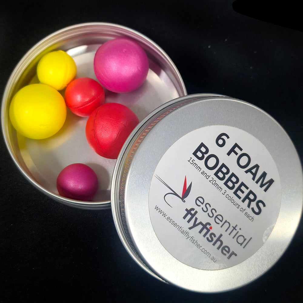 Foam Bobber strike indicator foam screw together balls Tasmania Australia