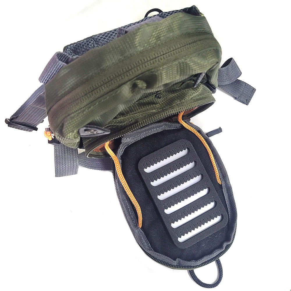 Flyfishing micro chest pack