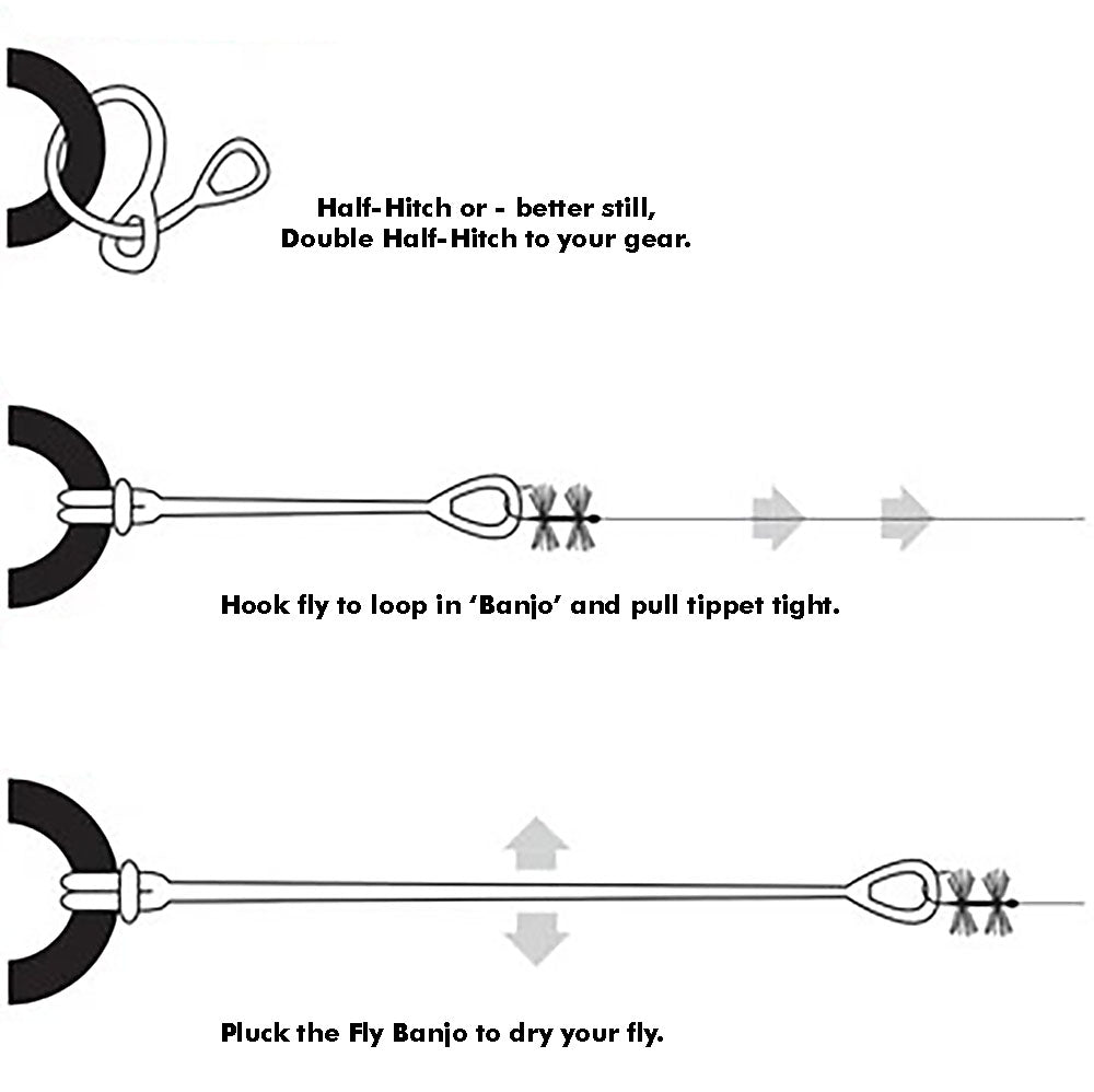 Banjo Fly Drying Tool, Fly fishing Australia, New Zealand