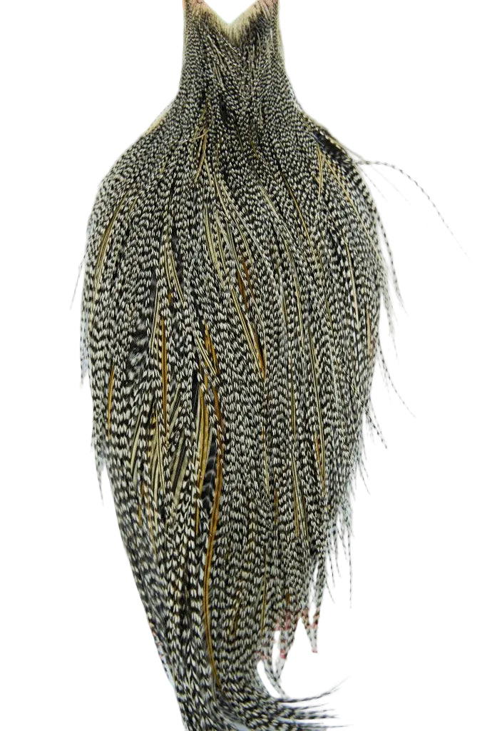 Whiting Dry Fly cape Hackle - Pro Grade Australia NZ, Grizzle