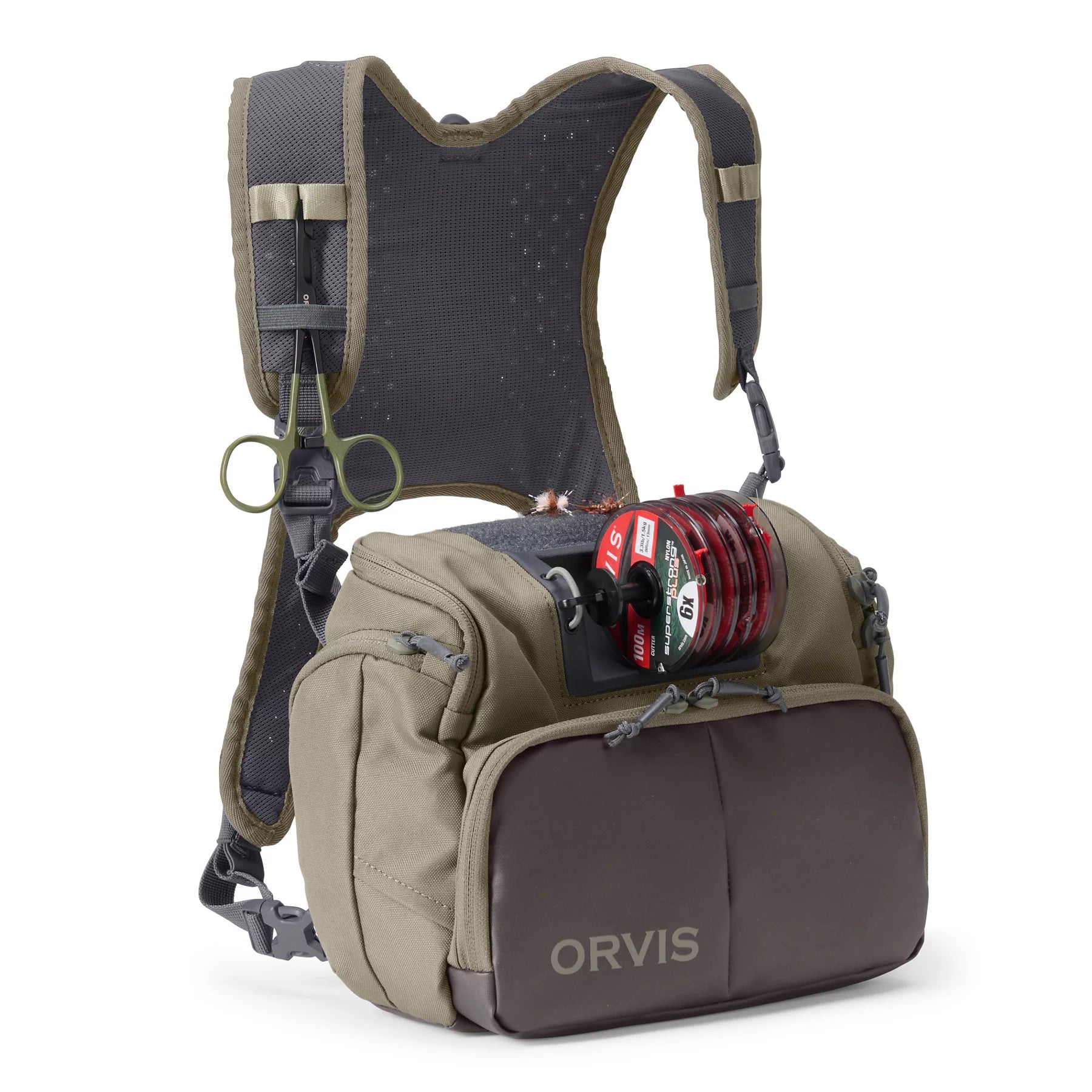 Orvis Chest Pack Dusty Olive, Flyfishing Australia, New Zealand