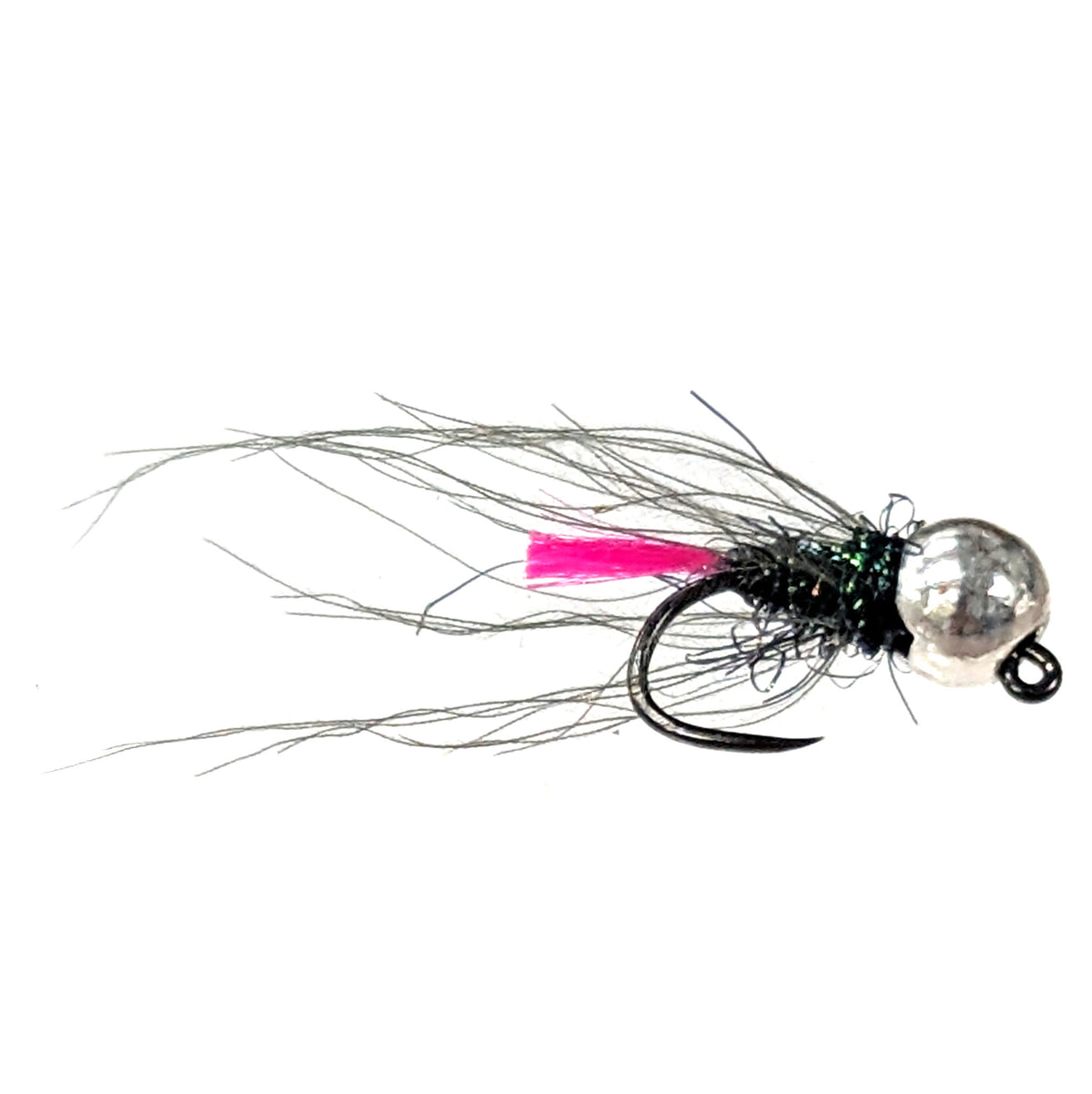 Pink Tag Jig Nymph Silver Bead X 6