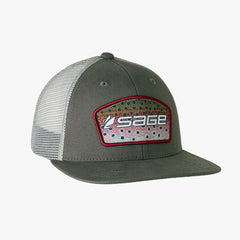 Trucker Logo Grey Rainbow Trout Australia NZ