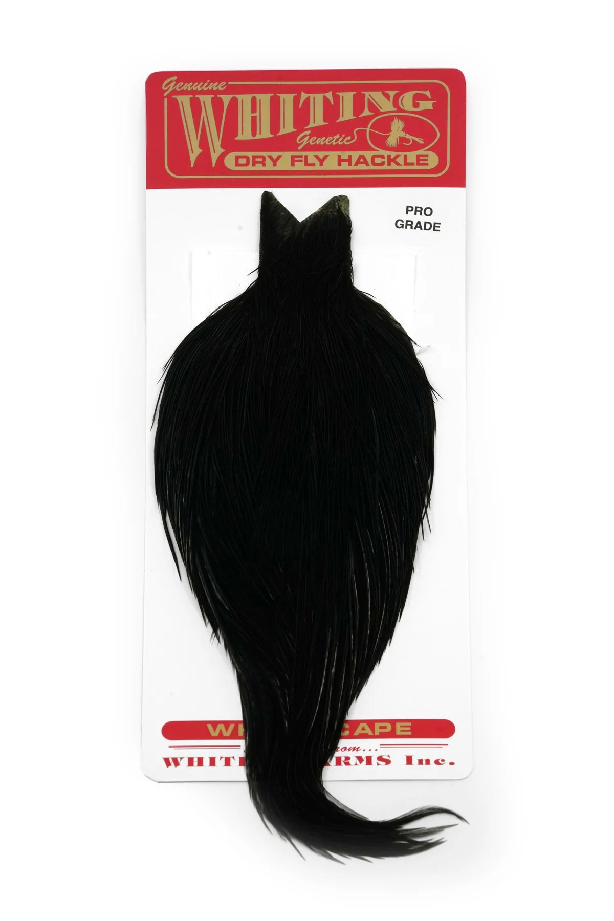 Whiting Dry Fly cape Hackle - Pro Grade Australia NZ, Black