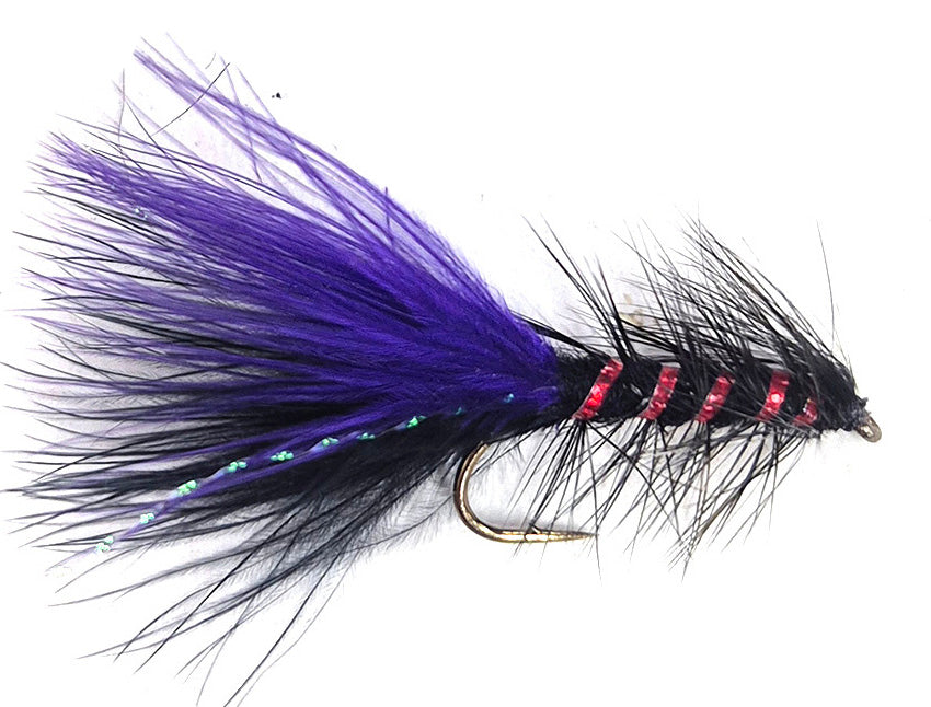 Wooly Bugger Black Purple