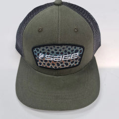 Sage Trucker Logo Olive Brown Trout Australia NZ