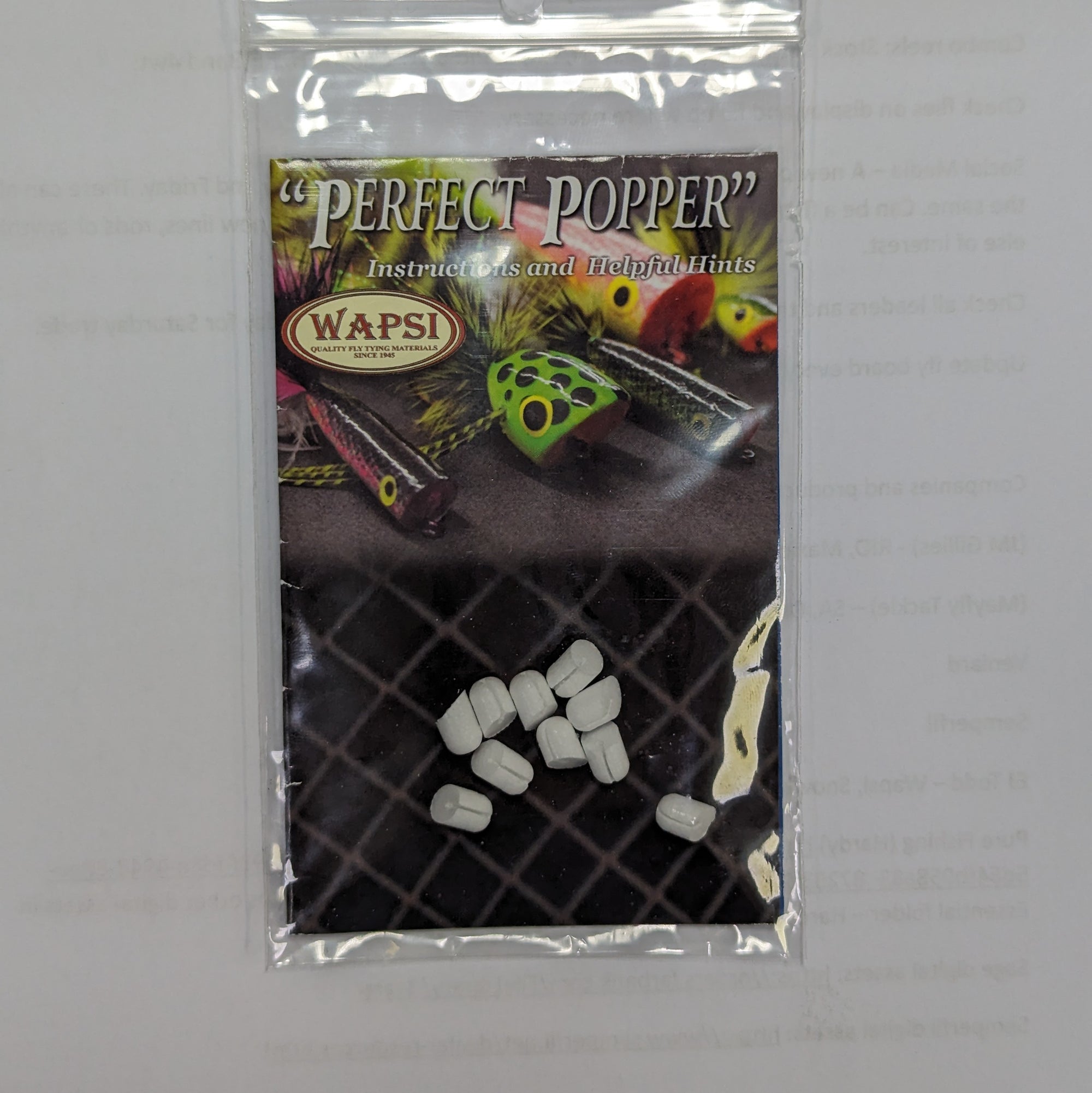 Wapsi Hard Foam Bream Poppers #12 Australia NZ