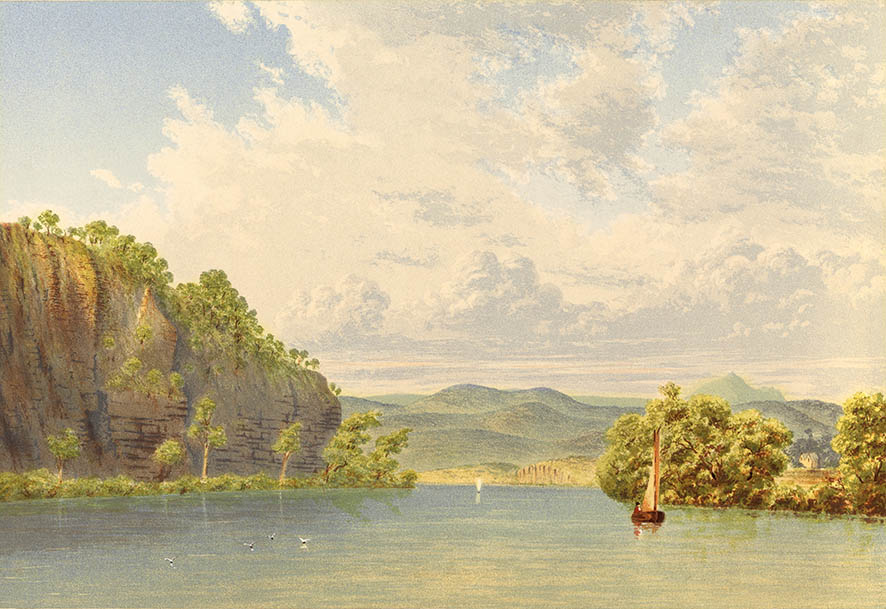 Shown is the Derwent below New Norfolk. Piguenit 