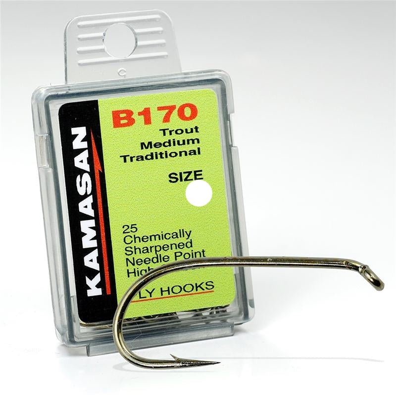 Kamasan B170 Trout Medium Traditional Fly Hooks Tasmania Australia