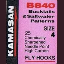 Kamasan B840 Bucktails & Saltwater Patterns Fly Hooks Tasmania Australia