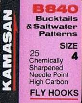 Kamasan B840 Bucktails & Saltwater Patterns Fly Hooks Tasmania Australia