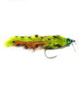 Bunny Buster 8/0 Barred Chartreuse Orange, Fly Fishing Murray Cod, Australia