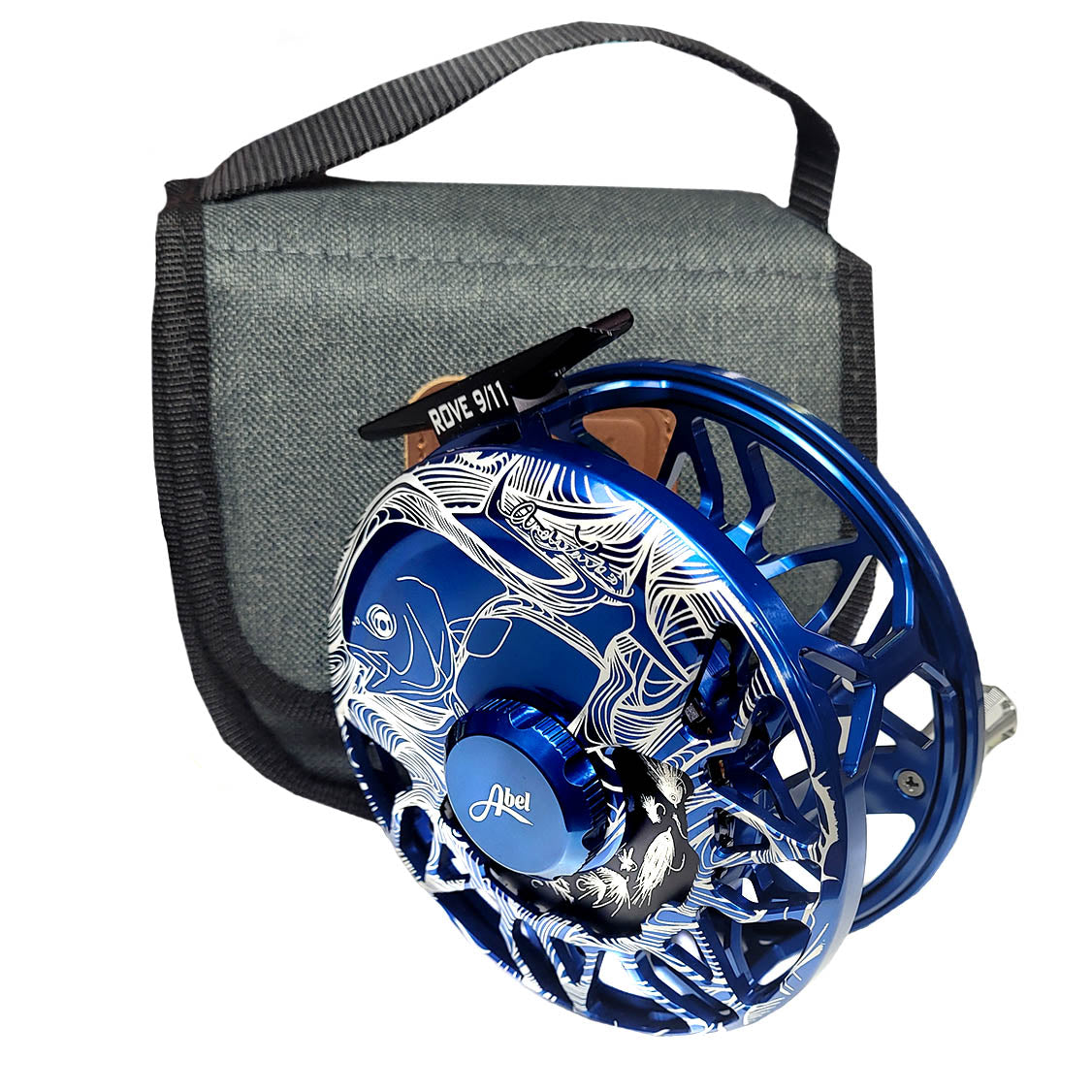 Abel Rove 9/11 Custom Deep Blue Lark Permit Fly Fishing Australia, New Zealand