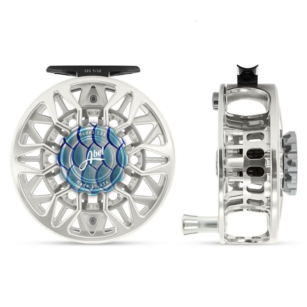 Custom Abel SDS 9/10 Platinum Body with Classic Tarpon Drag Knob and Platinum Handle, Fly Fishing Australia, New Zealand 