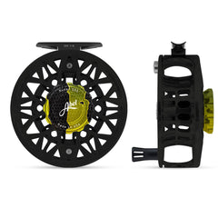 Custom Abel SDS 7/8 Reel Black Body with Peacock Drag Knob and Black Handle, Fly Fishing Australia, New Zealand