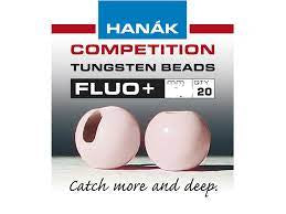 Fluo Pink Tungsten Slotted Beads - Hanak Australia Nz