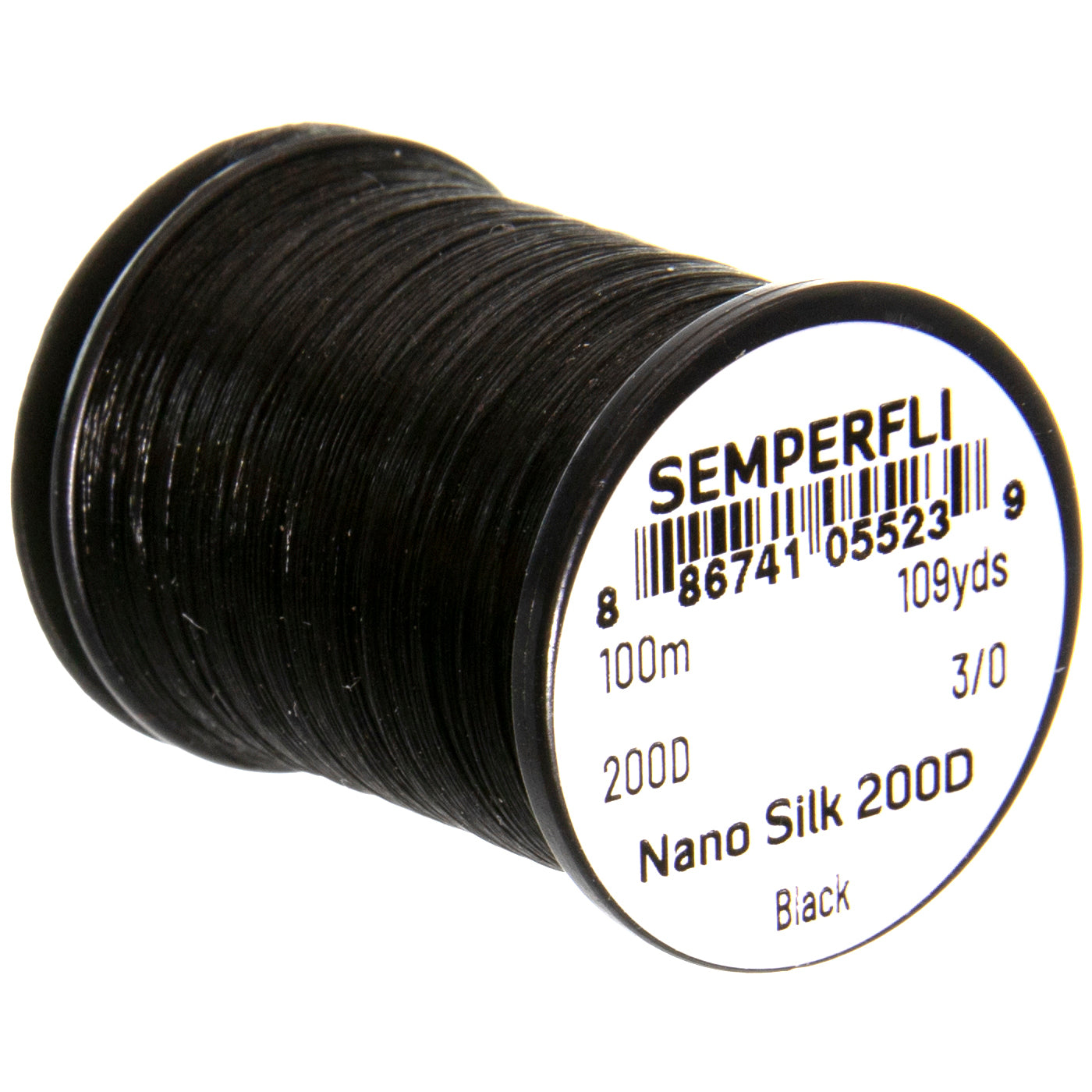 Nano Silk 200D - Black Professional Fly tying Thread - SEMPERFLI, Fly Fishing Australia, NZ