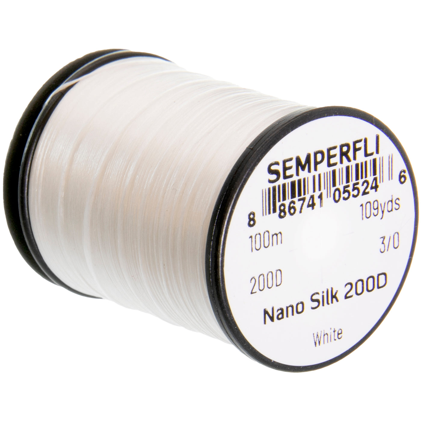 Nano Silk 200D - White Professional Fly tying Thread - SEMPERFLI, Fly Fishing Australia, NZ
