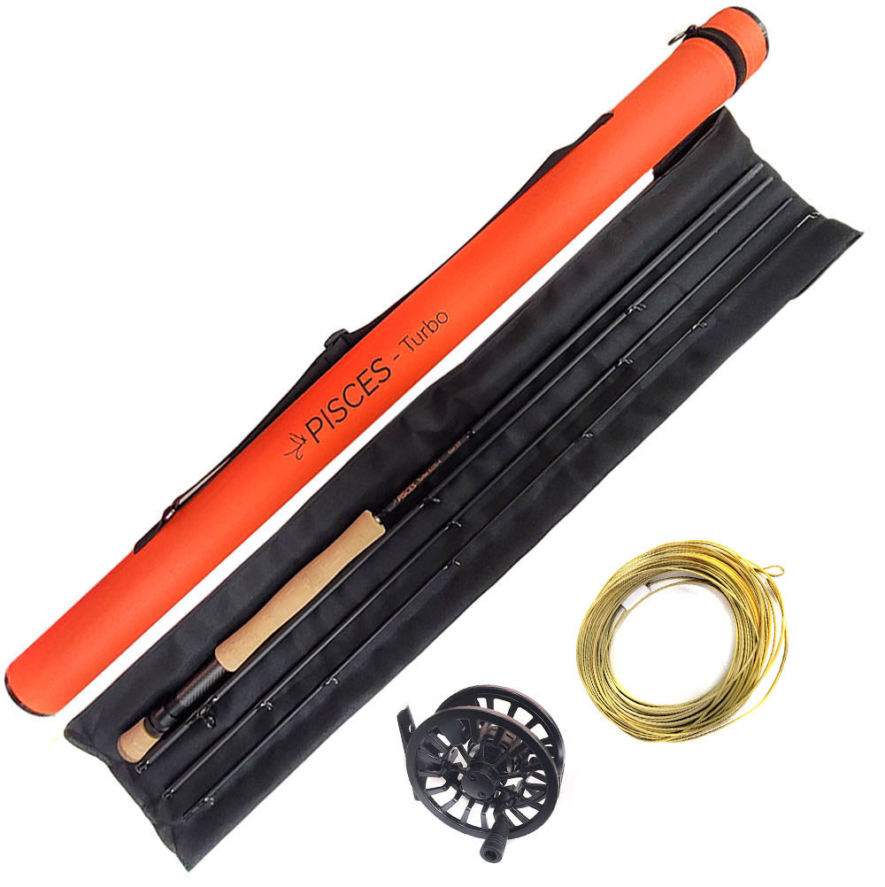 Pisces Turbo Flyfishing 10 foot 6 weight 10' #6wtCombo Outfit Australia