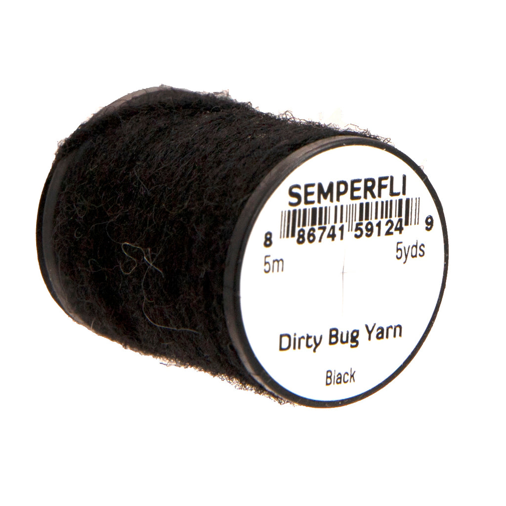 Dirty Bug yarn Black - SEMPERFLI, Australia, NZ. fly tying