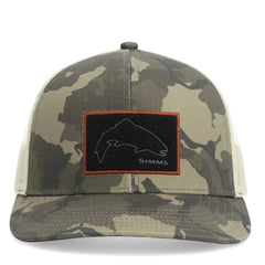 Simms Wader Maker Mid Crown Trucker Cap - Regiment Camo Olive Drab, Fly Fishing Australia, New Zealand