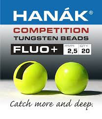 Hanak Competition Tungsten Bead Fluo+ Chartreuse Australia 