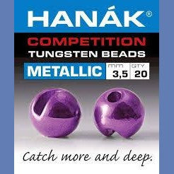 Hanak Competition Tungsten Bead Metallic Slotted Light Violet Tasmania Australia