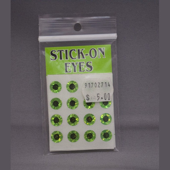 Wapsi Flat Stick on eyes Chart. Prism Australia