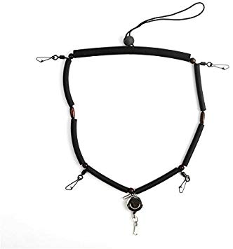 Deluxe fly fishing lanyard with zinger retractor Australia