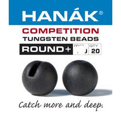 Hanak Competition Tungsten Bead Round Slotted Matt Black Australia